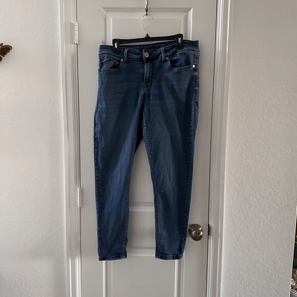 Seven 7 Womens Dark Wash Booty Shaper Jeans Size 16 Made In China - Picture 2 of 7